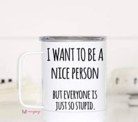 Mugsby Sassy Insulated Travel Mugs 120z