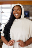 Adore You Oversized Hoodie in Tan