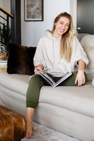 Adore You Oversized Hoodie in Tan