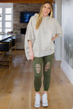Adore You Oversized Hoodie in Tan