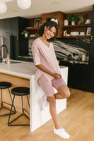Aero Biker Shorts In Mauve