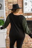 All Right Now Animal Print Sleeve Top