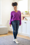 Annalise Slanted Raw Hem Skinny Jeans