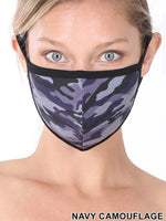 Camouflage Washable Cotton Face Mask