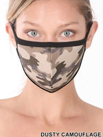 Camouflage Washable Cotton Face Mask