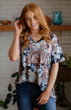 Baskets of Flowers Floral Tee