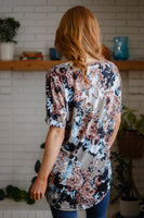 Baskets of Flowers Floral Tee