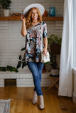 Baskets of Flowers Floral Tee