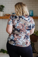 Baskets of Flowers Floral Tee