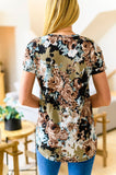 Baskets of Flowers Floral Tee