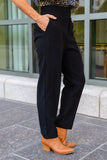 Big Dreams Stretch Pull On Dress Pants In Black