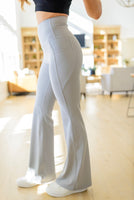 Brighton Flare Leggings in Light Gray