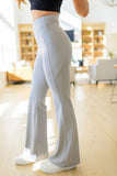 Brighton Flare Leggings in Light Gray