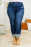 Cambridge Mid Rise Straight Leg Jeans