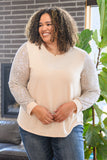 Center of Attention Blouse in Cream