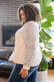 Center of Attention Blouse in Cream