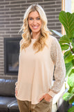 Center of Attention Blouse in Cream
