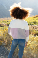 Color Block Top in Lavender
