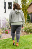 Colombia Button Pullover Hoodie In Green