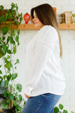 Counting The Days Textured Long Sleeve Top