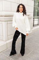Cream Colored Classic Knit Sweater
