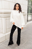 Cream Colored Classic Knit Sweater
