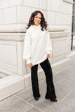 Cream Colored Classic Knit Sweater