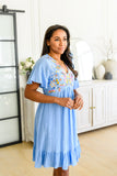 Cynthia V-Neck Embroidered Sundress