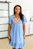 Cynthia V-Neck Embroidered Sundress