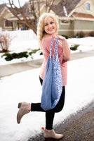 Handcrafted Damask Print Pattern Bohemian Bag