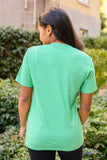 Dalmatian Tree Graphic Tee in Kelly Green