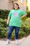 Dalmatian Tree Graphic Tee in Kelly Green