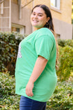 Dalmatian Tree Graphic Tee in Kelly Green