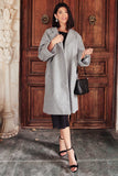 Deconstructed Oversized Trench Coat in Stone Gray