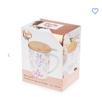 Pinky Up Ceramic Tea Mug & Infuser