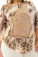 Effortlessly Chic Sling Bag in Light Stone