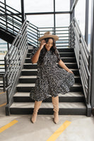Fall Fancy Tiered Dress In Midnight