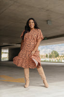 Fall Fancy Tiered Dress In Sunrise