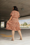 Fall Fancy Tiered Dress In Sunrise