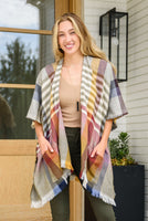Feel The Air Plaid Kimono