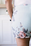 Floral Wild Side Lounge Bottoms In Sage