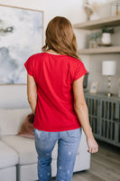 For the Love Twist Front Top