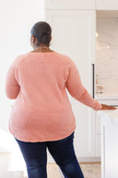 Fun Beginnings Raglan Top In Dusty Mauve