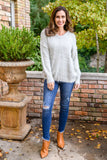 Fuzzy Wuzzy Sweater in Frosty Gray