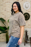 Get Ahead Washed Short Sleeve Top