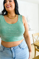 Get On My Level Cropped Cami in Mint