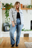 Hello Lovely Quarter Sleeve Denim Jacket