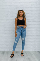 High-Wasted Tummy Control Skinny Jeans