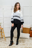 Hold Onto Love Color Block Sweater