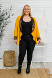 I Have A Dream Animal Print Blazer in Mustard